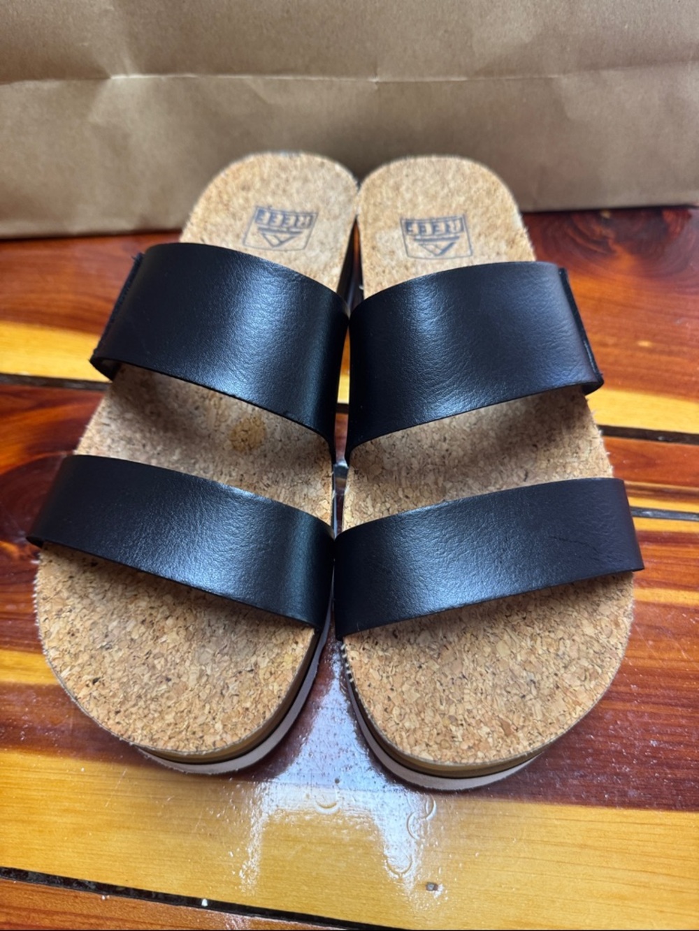 REEF Women's Cushion Vista Hi Platform Sandals.